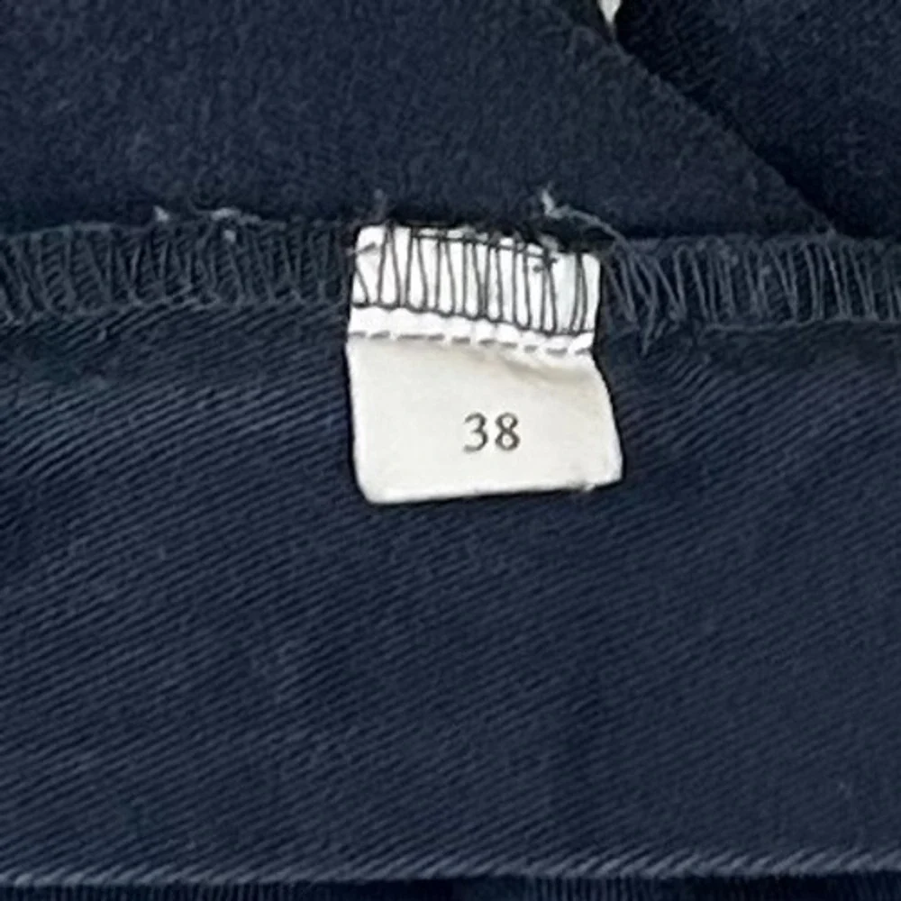 Polo Ralph Lauren Tyler Short Mens 36 Navy Blue Pleated Chino Cotton VTG RN41381